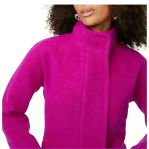 J.Crew Hot Pink  Wool Coat